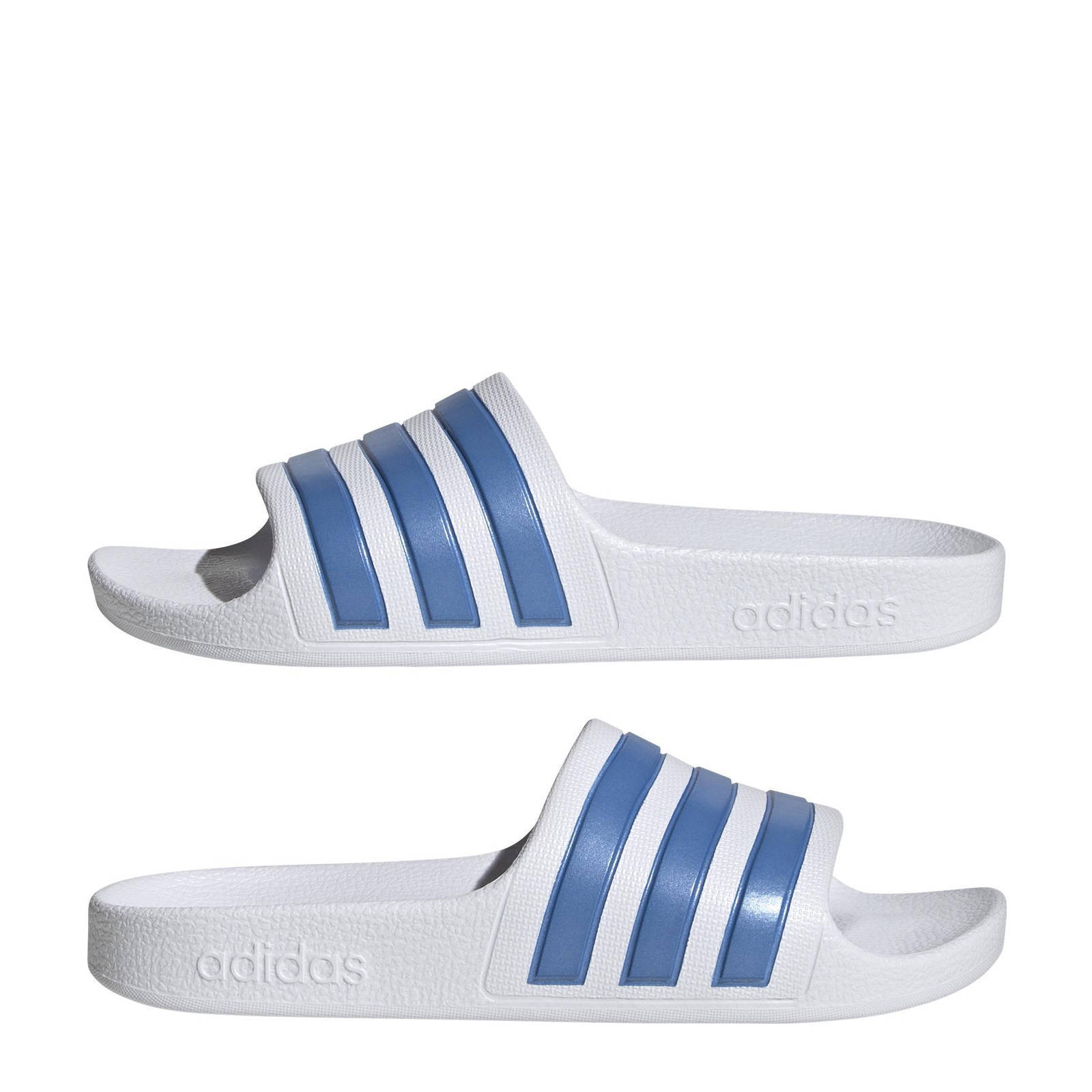 Adidas badslippers online lichtblauw