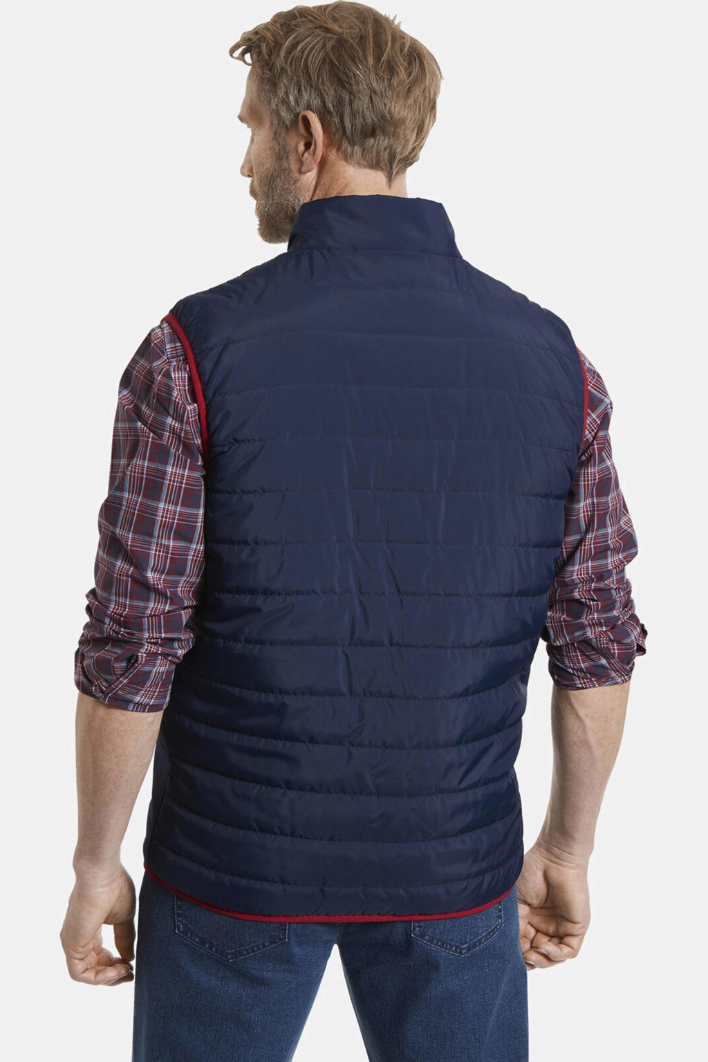 Gebreide bodywarmer MODARINI blauw online kopen