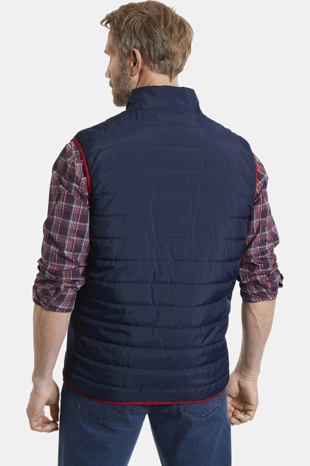 Gebreide bodywarmer MODARINI blauw online kopen Gebreide bodywarmer MODARINI blauw online kopen