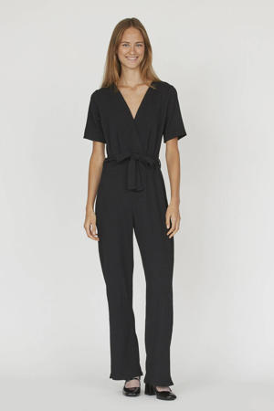 straight jumpsuit zwart
