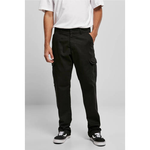 Urban Classics regular fit broek zwart afbeelding