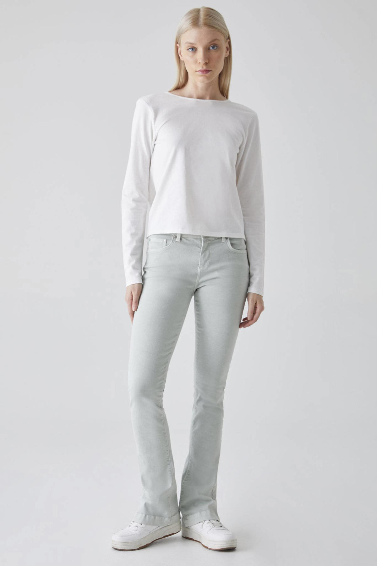 LTB Jeans - Dames - Fallon - Mid Waist - Flared Leg Jeans - Broek, Carline Wash 55096, 34W / 34L