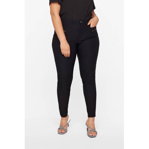 Zizzi high waist skinny tregging JEVA zwart afbeelding