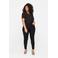 Zizzi high waist skinny tregging JEVA zwart