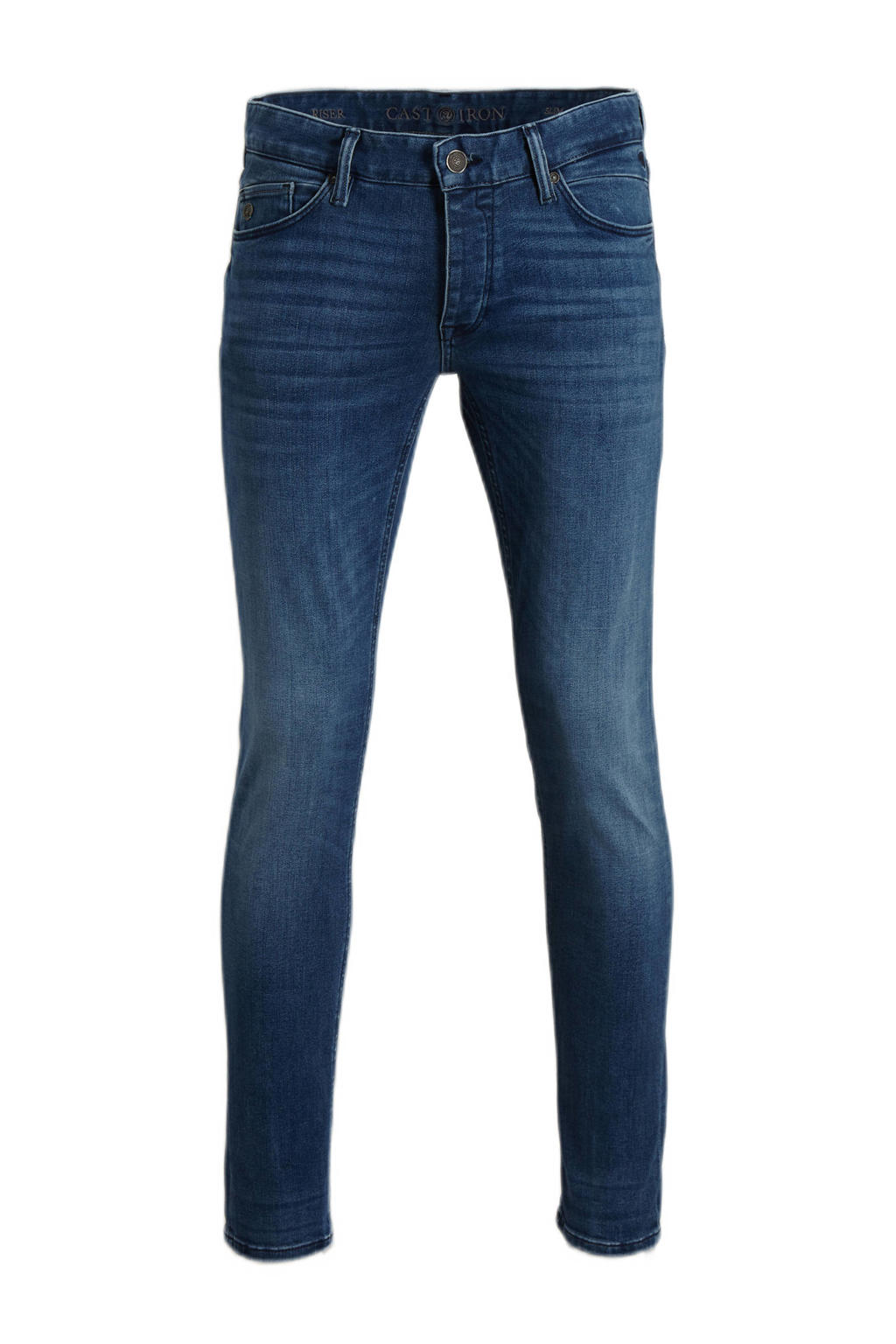 Cast Iron slim fit jeans Riser intense indigo wash wehkamp