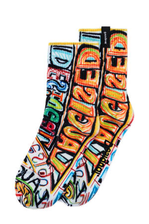 sokken met all-over print multi