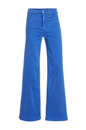 high waist wide leg jeans Palazzo blauw