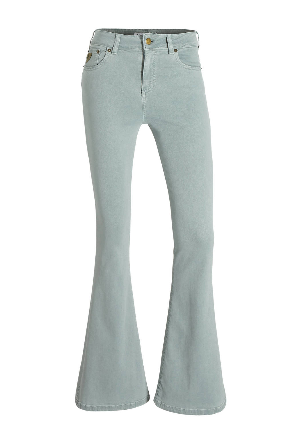 Aan boord Jane Austen Gespierd Lois flared jeans Raval 16 blauw, groen | wehkamp