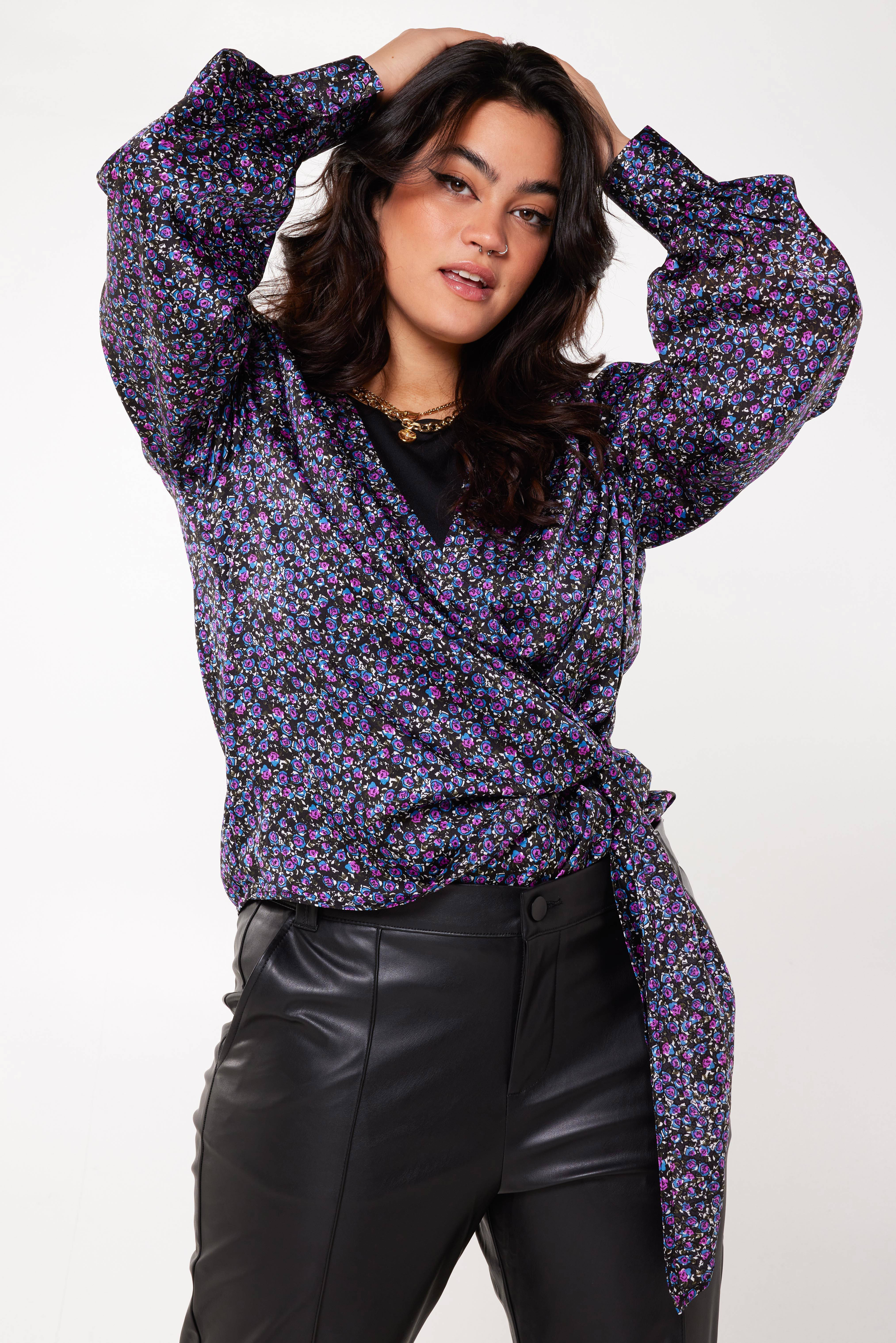 wrap blouse