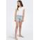 KIDS ONLY GIRL wide leg short KOGROBYN DAISY met all over print light blue denim
