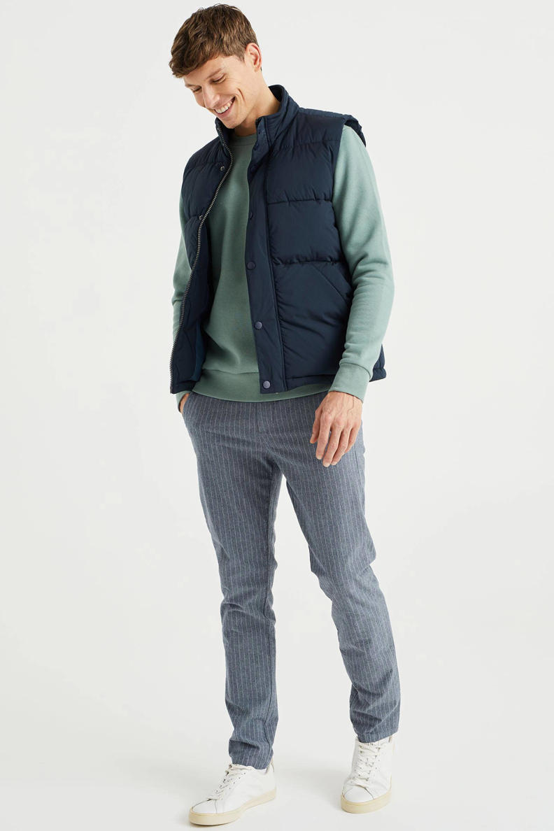 WE Fashion bodywarmer van gerecycled polyester royal navy wehkamp WE Fashion bodywarmer van gerecycled polyester royal navy wehkamp