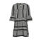 KIDS ONLY GIRL A-lijn jurk KOGALBERTE met all over print zwart/wit