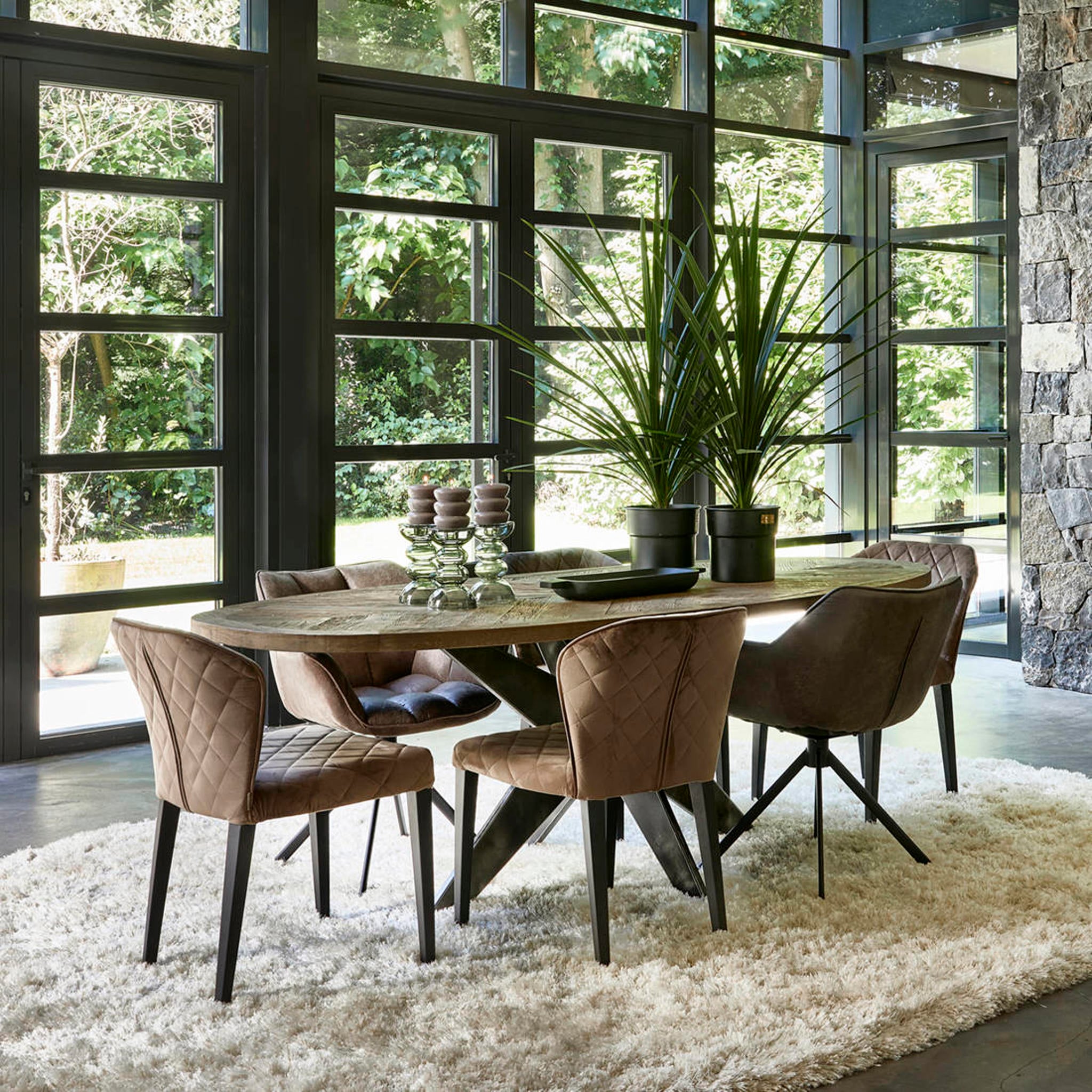 Riviera Maison eetkamerstoel draaibaar Carnaby - Afbeelding 9