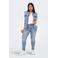 ONLY CARMAKOMA gilet CARWESPA light blue
