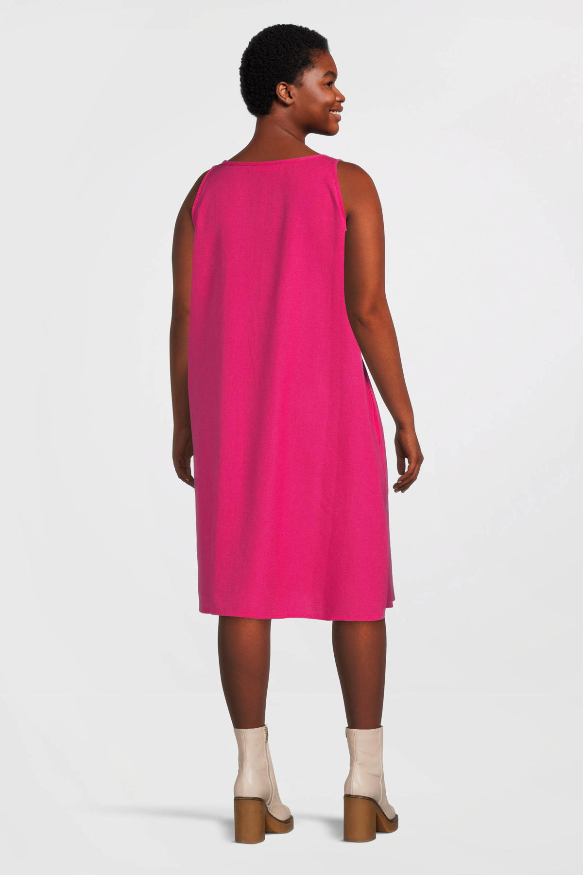 fusie satelliet Luxe Zhenzi A-lijn jurk SAVANNA roze | wehkamp
