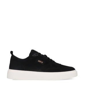suède sneakers zwart