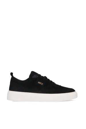 suède sneakers zwart