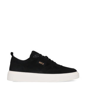 suède sneakers zwart