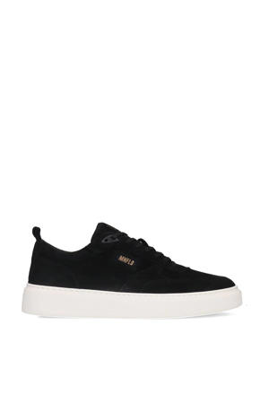 suède sneakers zwart