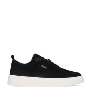 suède sneakers zwart