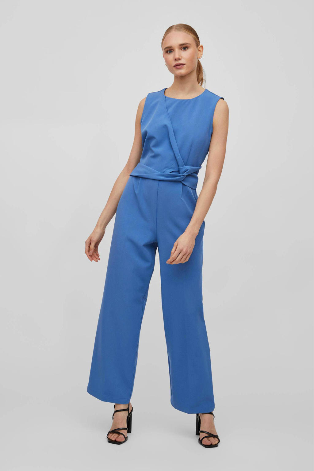 VILA jumpsuit VIGERY blauw kopen? in huis wehkamp