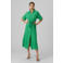 VERO MODA blousejurk VMNATALI met ceintuur groen