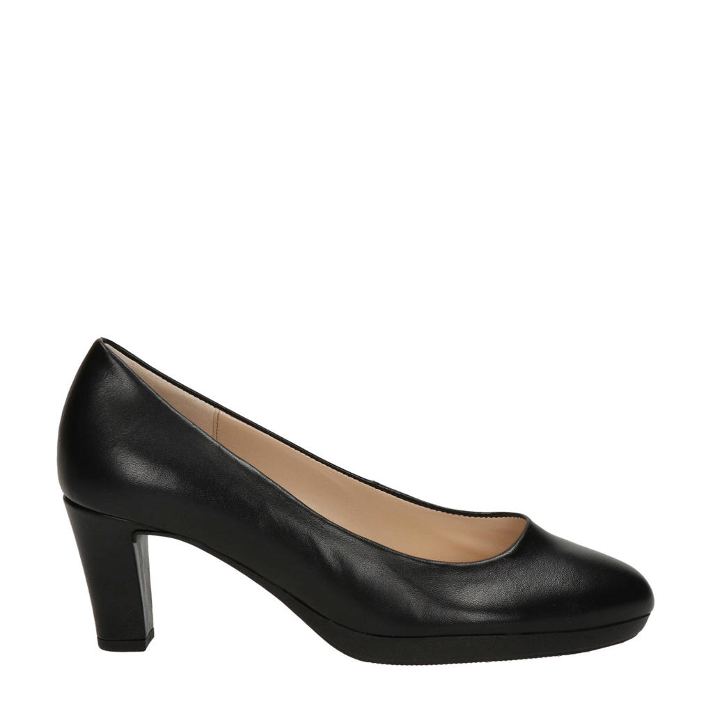 Zwarte dames Gabor leren pumps