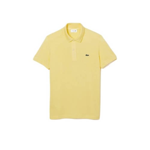 Lacoste slim polo geel afbeelding