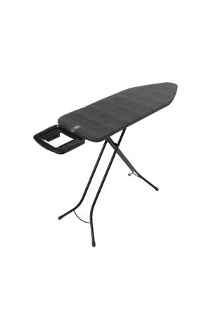 C Strijkplank C - met Strijkijzerhouder - 124x45 cm - Denim Black