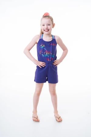 playsuit Anoek met printopdruk paars