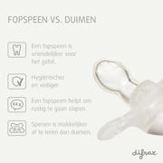 thumbnail: Difrax Natural Natural fopspeen - Newborn - Witte Speen - 2 st.