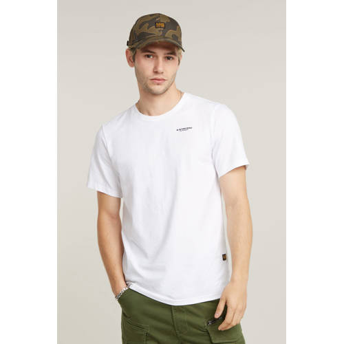 G-STAR slim fit T-shirt BASE white afbeelding