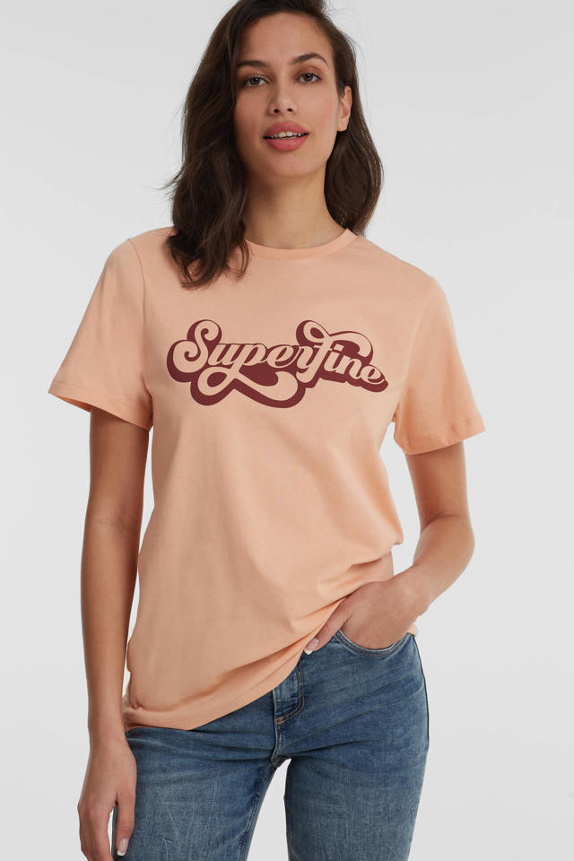 Woordenlijst Stimulans Rand anytime T-shirt met tekst roze | wehkamp
