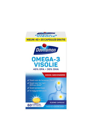 Omega-3 Visolie capsules - hoog gedoseerd - 60 stuks