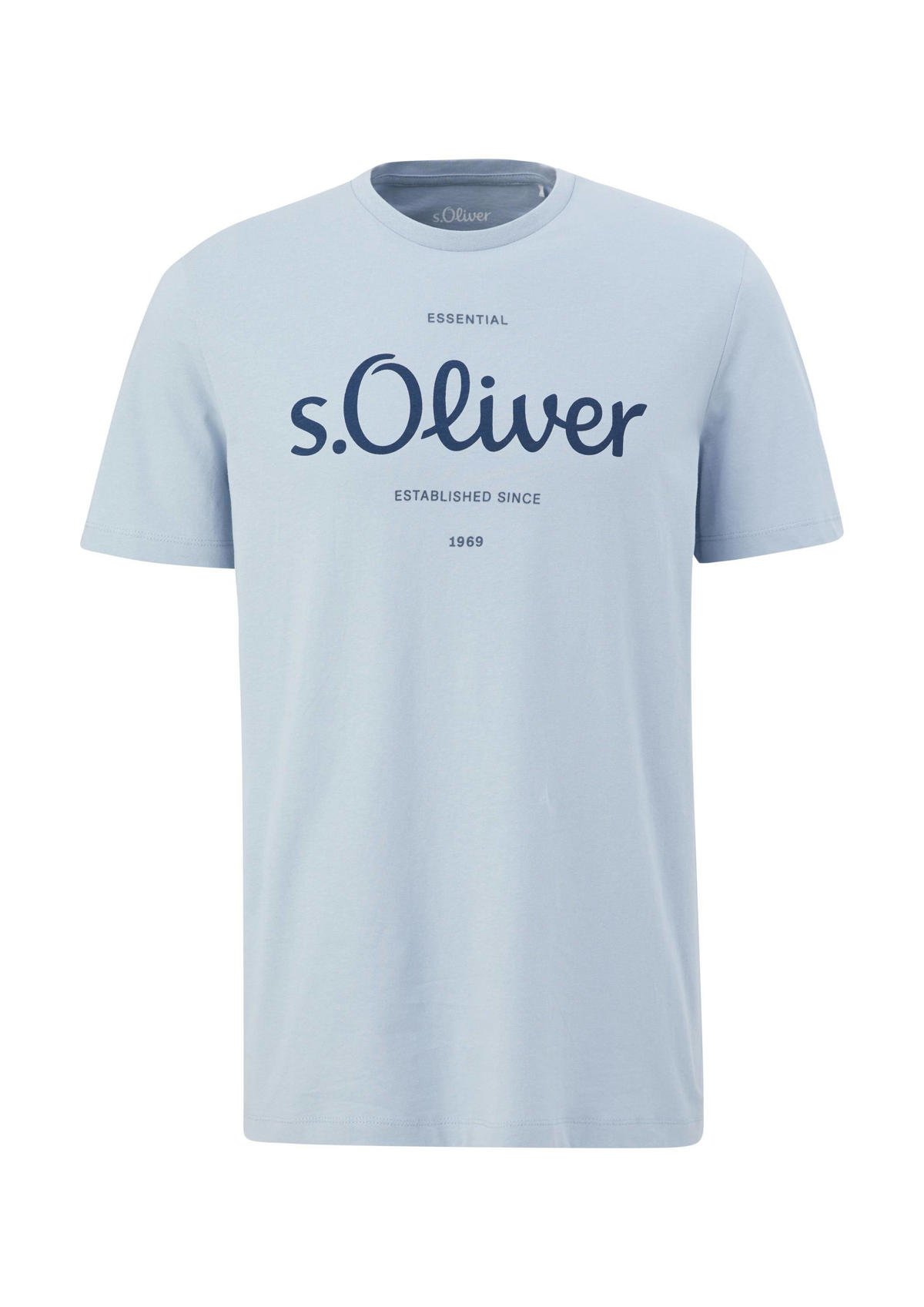 leven correct Formulering s.Oliver T-shirt met logo grijsblauw | wehkamp