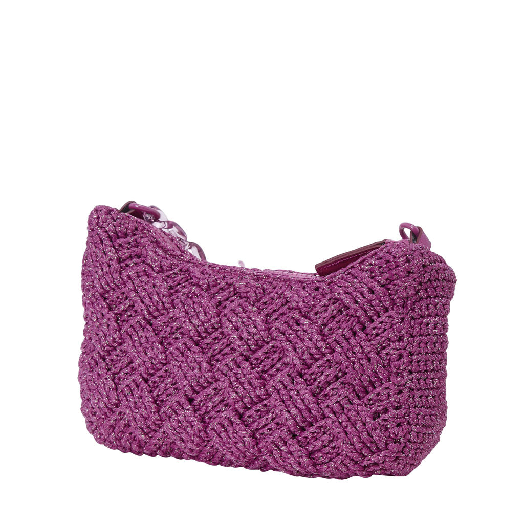 Kurt Geiger crochet crossbody tas paars | wehkamp