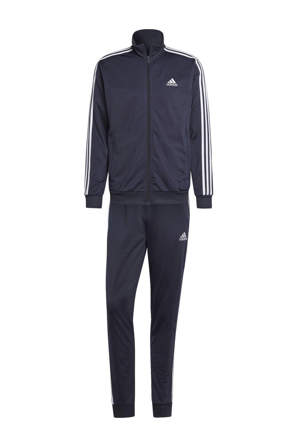 adidas Sportswear trainingspak donkerblauw/wit wehkamp