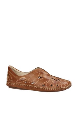 leren instappers cognac