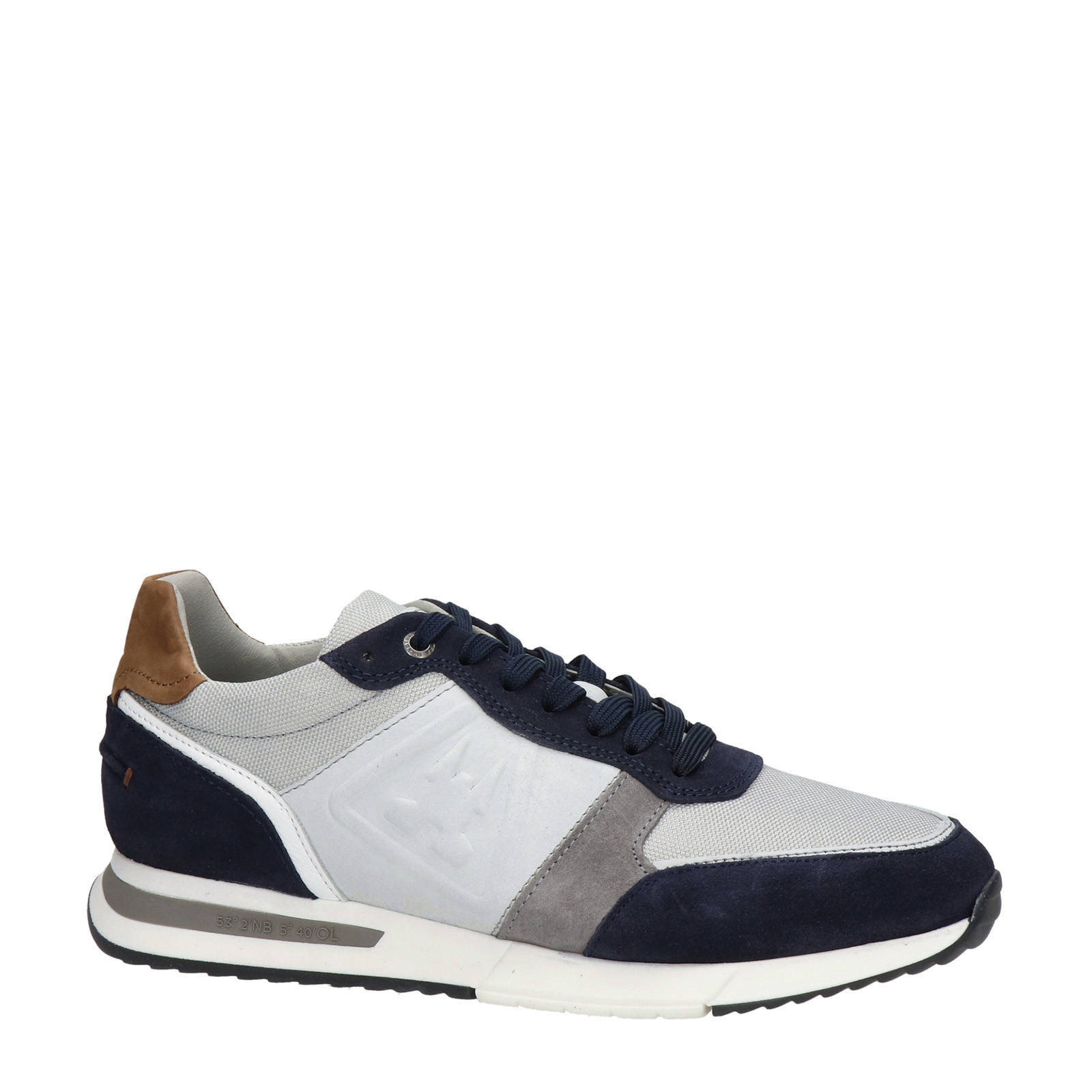Gaastra leren sneakers zwart/grijs | wehkamp