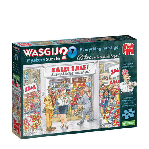 Wehkamp Wasgij Retro Mystery 7 Uitverkoop! legpuzzel 1000 stukjes aanbieding