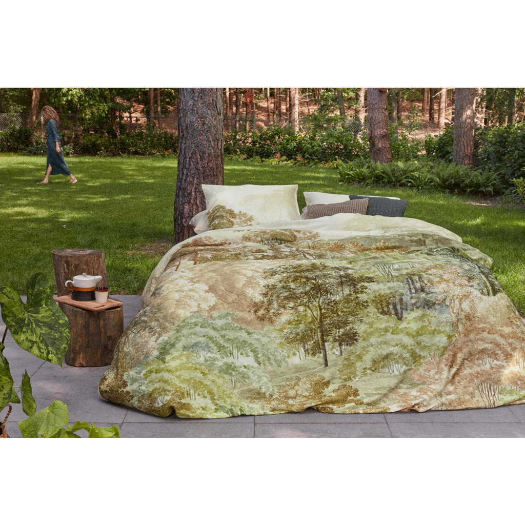 Beddinghouse katoen satijnen dekbedovertrek 1 persoons Arcadia (140x220