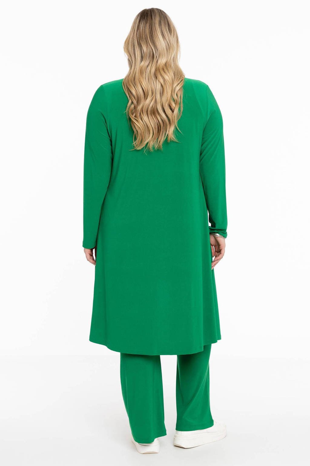 YOEK vest DOLCE van travelstof groen wehkamp