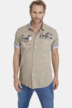 casual overhemd beige
