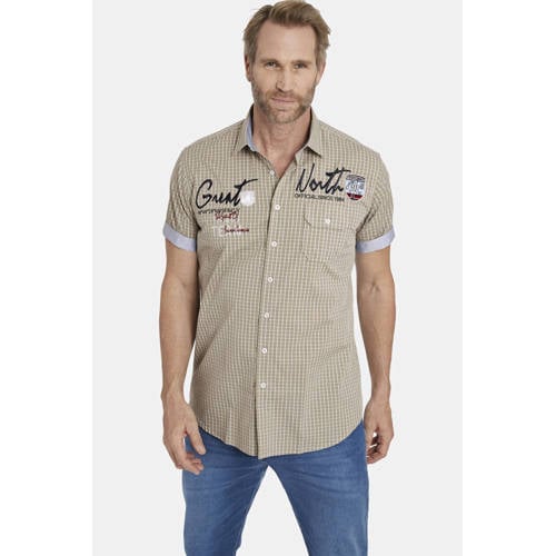 Jan Vanderstorm casual overhemd beige afbeelding