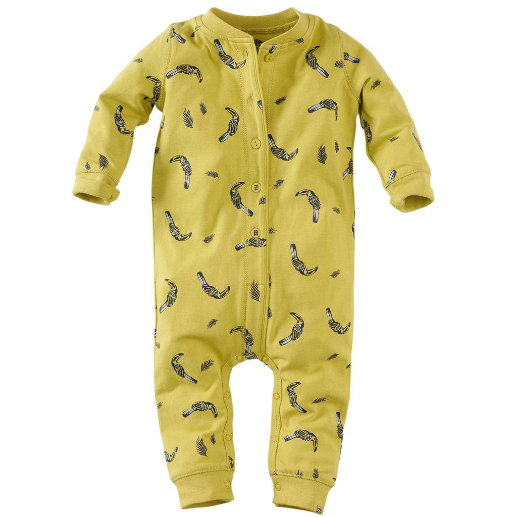 Z8 newborn baby boxpak Earvin met all over print geel