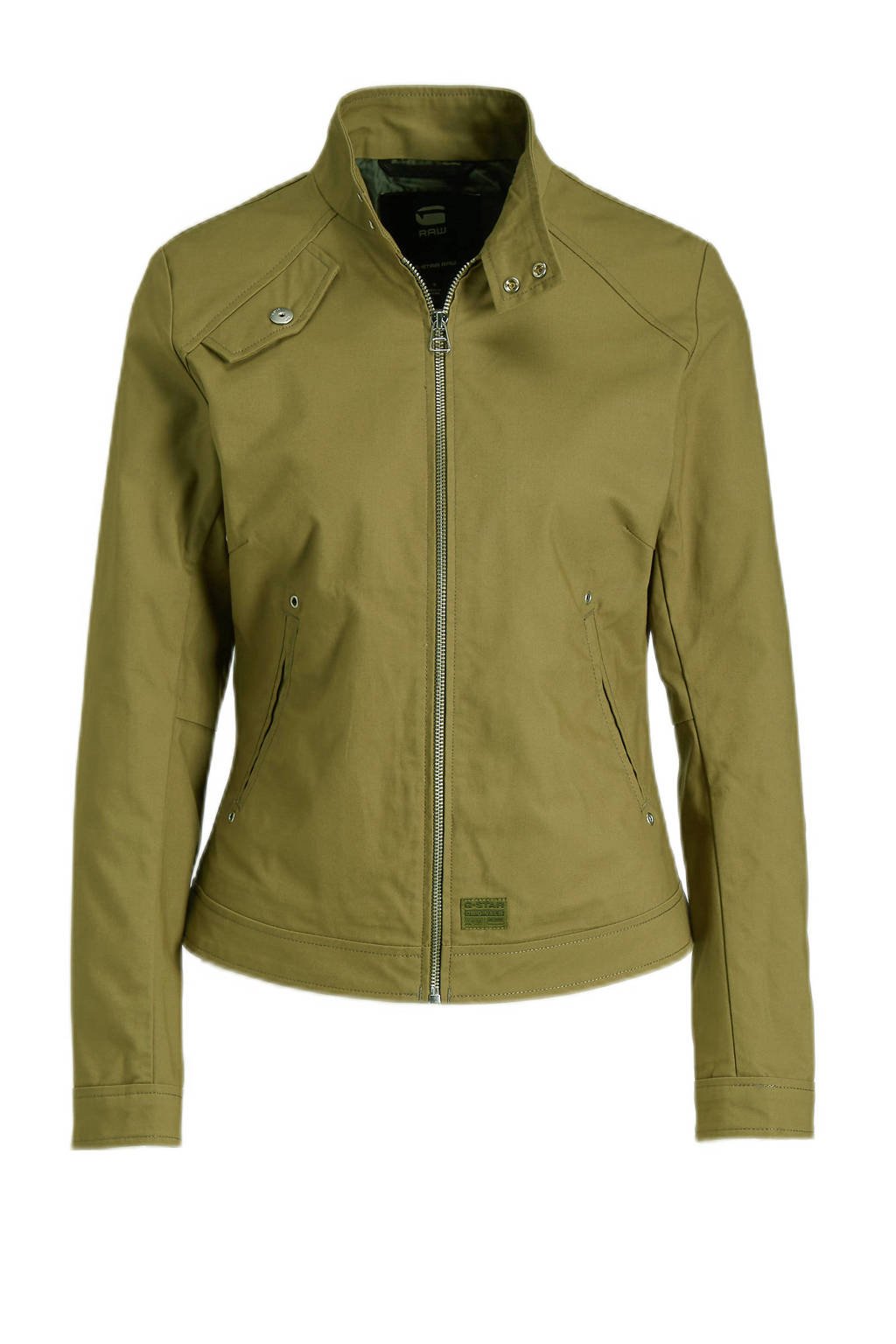 Uitvoerbaar Grap leveren G-Star RAW jas Biker jacket wmn groen | wehkamp