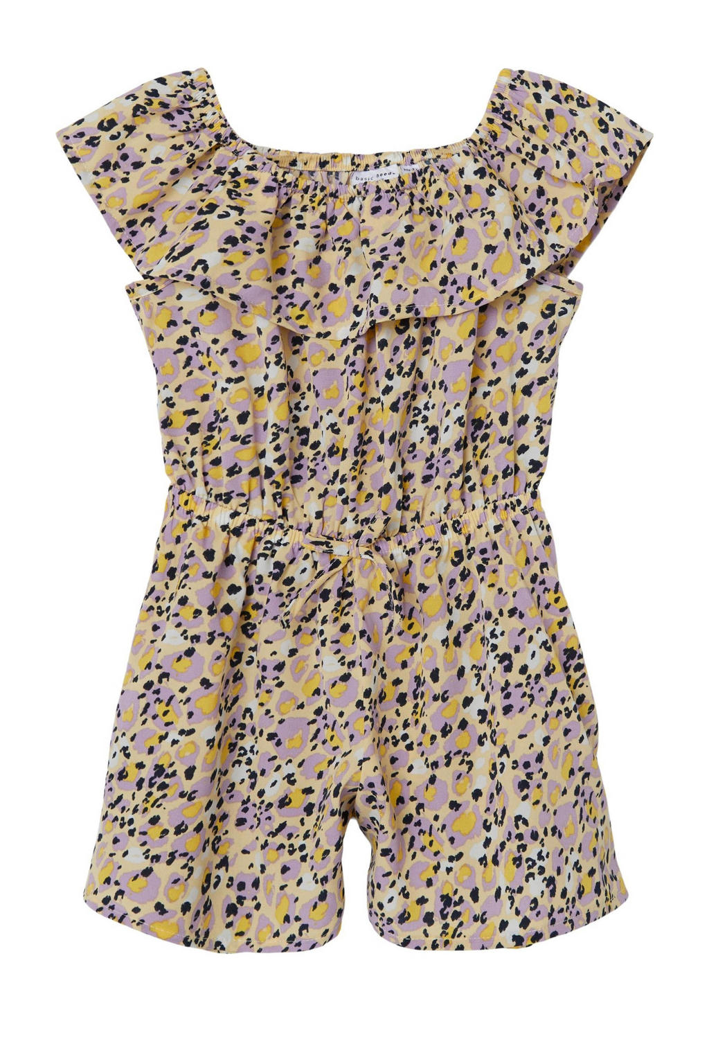 NAME IT MINI jumpsuit NMFVINAYA van polyester geel/lila/zwart