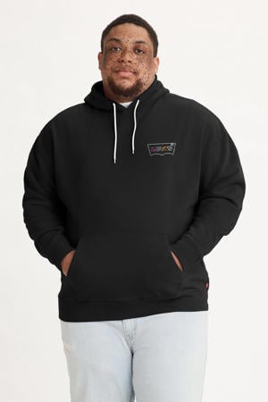 hoodie Plus Size met logo black