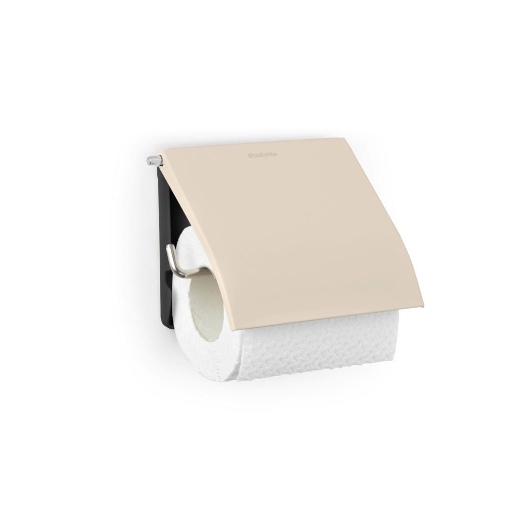 Brabantia ReNew Toiletrolhouder - met Klep - Soft Beige