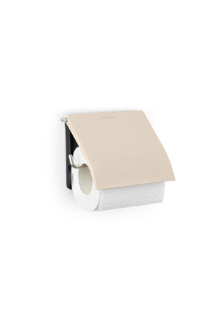 ReNew Toiletrolhouder - met Klep - Soft Beige